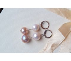 Nejvzácnější jihomořské velké perly luxusní náušnice