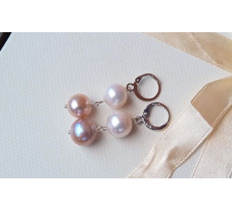 Nejvzácnější jihomořské velké perly luxusní náušnice