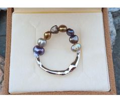 Říční perly osobitý prstýnek