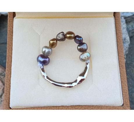 Říční perly osobitý prstýnek