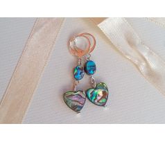 Abalone shell perleť novozélandské mušle romantické náušnice