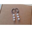 Prvotřídní říční perly perlové náušnice na chirurgické oceli