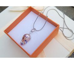 Jihomořská barokní perla na řetízku z chirurgické oceli perlový náhrdelník