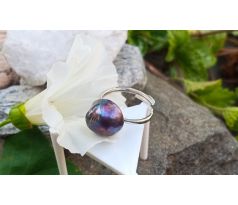 Tahitská 12 mm perla, exkluzivní perlový prstýnek