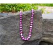 Purpurové říční perly romantický perlový náhrdelník
