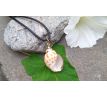 Tichomořská pozlacená mušle elegantní přírodní náhrdelník