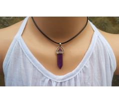 Amuletový náhrdelník ametyst