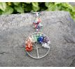 Čakrový strom života minerálový náhrdelník amulet