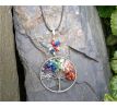 Čakrový strom života minerálový náhrdelník amulet