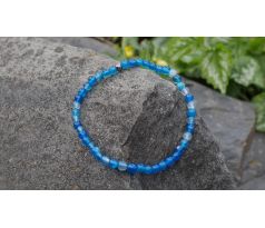 Achát 4 mm kámen lásky pružný náramek