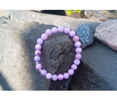 Ledový achát a říční perličky pružný náramek