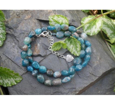 Apatit valounky dvojitý minerálový náramek