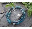Apatit valounky dvojitý minerálový náramek