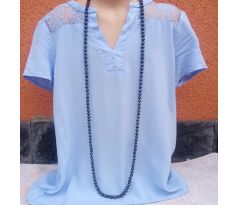 Tahitské perly variabilní perlový náhrdelník dlouhý 123 cm + dárek šperkovnice