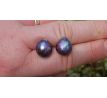 Tahitské perly 13 mm perlové náušnice puzety