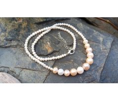 Nejvzácnější pravé perly Jižní Pacifik top kvalita, perlový náhrdelník