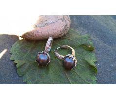 Perlové náušnice se zirkony