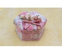 Romantická květinková šperkovnice se Swarovski krystaly