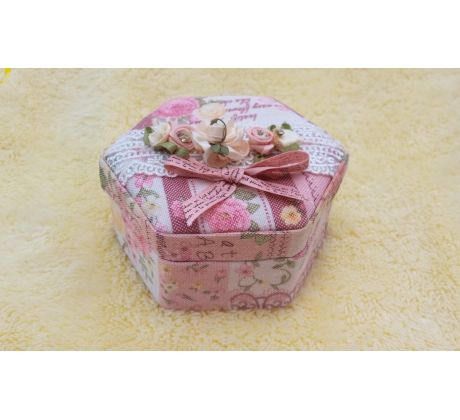 Romantická květinková šperkovnice se Swarovski krystaly