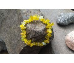 Citrín tromlované valounky minerálový pružný náramek