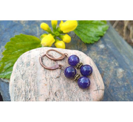 Čaroit top kvalita elegantní minerálové náušnice