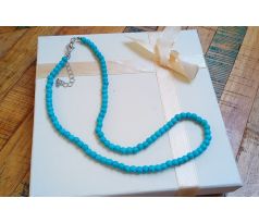 Tyrkenit 4 mm jemný minerálový náhrdelník