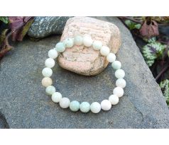 Barmský jadeit v top kvalitě pružný minerálový náramek