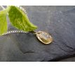 Jantar přívěsek na ocelovém řetízku, přírodní náhrdelník