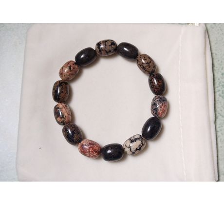 Oceánový jaspis pružný minerálový náramek