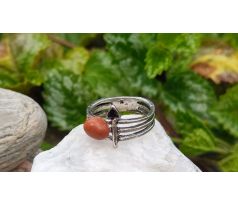 Jaspis ocelový prstýnek