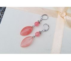 Třešňový křemen nejúčinněší krystal náušnice na chirurgické oceli