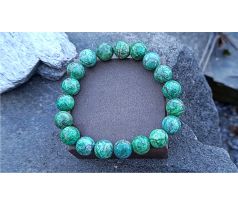 Prasem 10 mm pružný minerálový unisex náramek