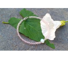 Jahodový křemen a opalit náramek na chirurgické oceli