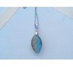Prvotřídní labradorit přívěsek na řetízku z chirurgické oceli