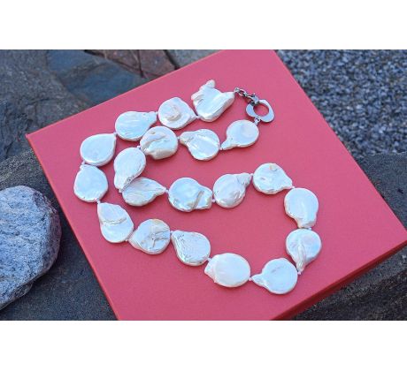 Mořské obrovské keshi perly perlový náhrdelník Jižní Pacifik