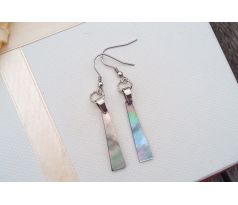 Abalone paua perleť na chirurgické oceli perletové náušnice