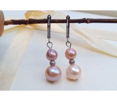 Nejvzácnější mořské perly na chirurgické oceli, perlové náušnice