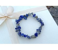 Lapis lazuli pružný přírodní náramek