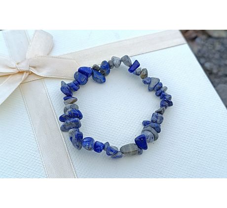 Lapis lazuli pružný přírodní náramek