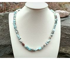 Náhrdelník z larimaru kamene delfínů a jednoho z nejnádhernějších kamenů světa