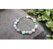 Larimar drahokam elegantní náramek