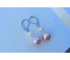Tichomořské top perly 10 mm perlové náušnice na chirurgické oceli