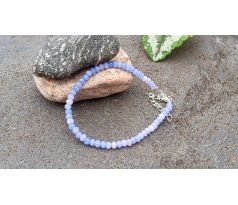 Broušený tanzanit prvotřídní kvalita drahokamový náramek