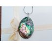 Abalone paua mušle přívěsek na řetízku z chirurgické oceli, náhrdelník