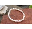 Jihomořské perly AAA kvality pružný perlový náramek