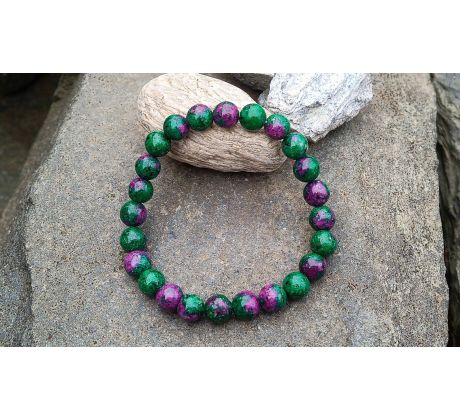 Rubín v zoisitu pružný minerálový náramek