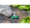 Malachit minerálové náušnice