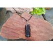 Surový turmalín skoryl na šňůrce s posuvnou délkou náhrdelník