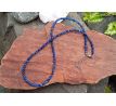 Broušený lapis lazuli 3 mm přírodní minerálový náhrdelník