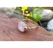 Růženín kámen lásky minerálový postříbřený prsten